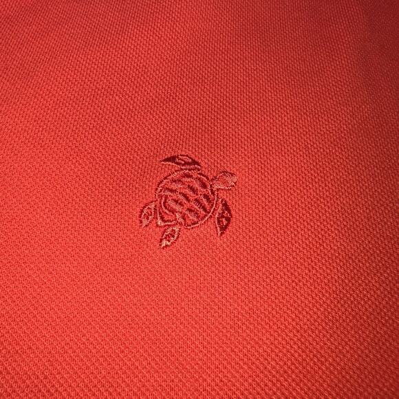VILEBREQUIN Polo Shirt Men’s Size L Orange Short Sleeve Logo Preppy Athletic - Picture 6 of 16